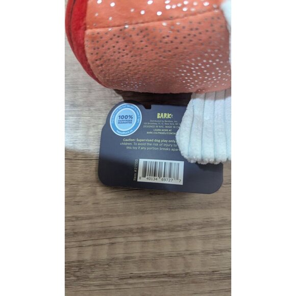 Bark Plush Dog Toy Whos A Good Koi Fish Squeaker For M-L Sized Dogs NWT - Picture 4 of 5